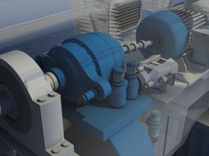 wind turbine offshore 3D-Modell