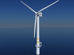 wind turbine offshore 3D-Modell