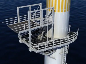 wind turbine offshore 3D Model
