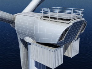 wind turbine offshore 3D-Modell