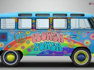 volkswagen type 2 samba 1963 hippie 3D Model