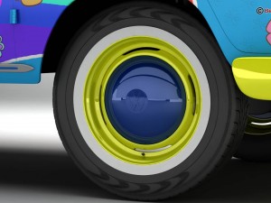 volkswagen type 2 samba 1963 hippie 3D Model