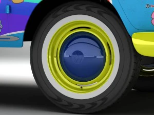 폭스바겐 타입 2 삼바 1963 히피 3D 모델