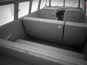 volkswagen type 2 samba 1963 hippie 3D Model