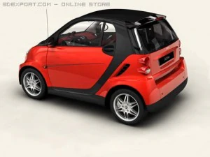 smart fortwo coupe 2009 3D Model