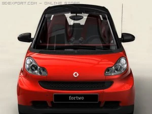 smart fortwo coupe 2009 3D Model
