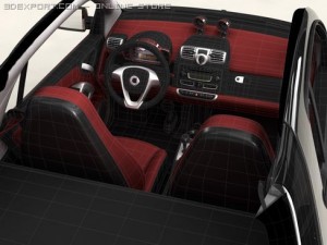 smart fortwo coupe 2009 3D Model