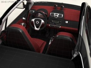 smart fortwo coupe 2009 3D Model