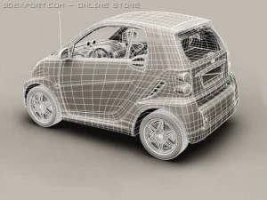 smart fortwo coupe 2009 3D Model