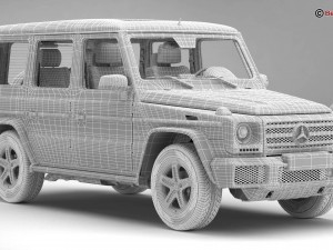 mercedes g class g500 2016 3D 모델