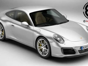 पोर्शे 911 कैरेरा 2017 3D मॉडल