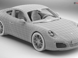 porsche 911 carrera 2017 3D Модель