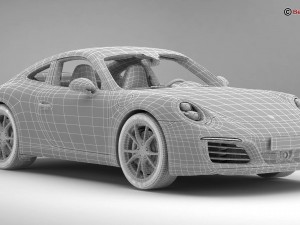 porsche 911 carrera 2017 3D Модель