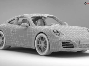 porsche 911 carrera 2017 3D Model