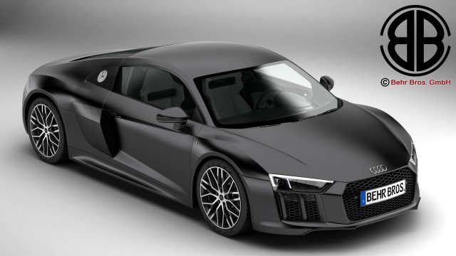 audi r8 v10 2016 3D Модель .c4d .max .obj .3ds .fbx .stl .blend 