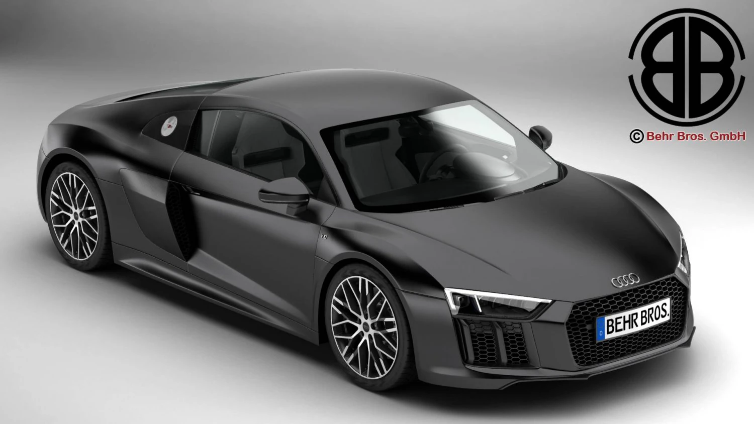 audi r8 v10 2016 3D Model .c4d .max .obj .3ds .fbx .stl .blend 