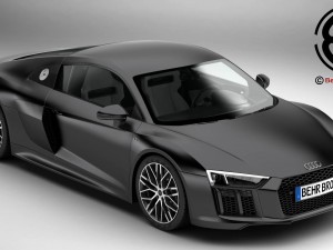 audi r8 v10 2016 3D Модель