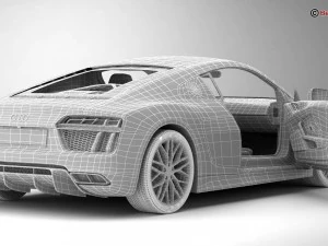 audi r8 v10 2016 3D Model