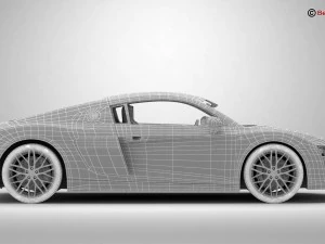 audi r8 v10 2016 3D Model
