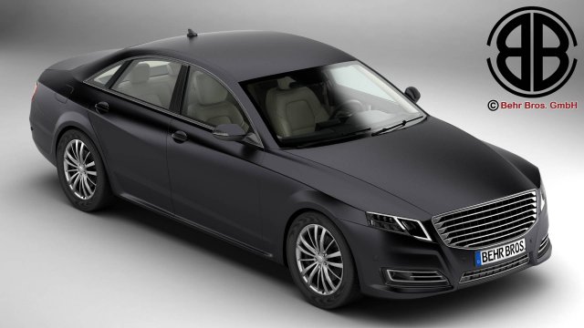 generic car luxury class 3D Model .c4d .max .obj .3ds .fbx .stl .blend 