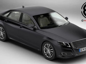 mobil generik kelas mewah Model 3D