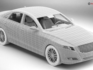 generic car luxury class 3D Model