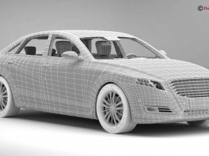 generic car luxury class 3D Model