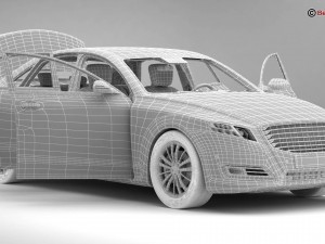 generic car luxury class 3D Model