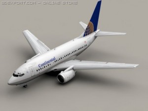 boeing 737 600 continental 3D Model