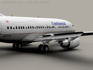 boeing 737 600 continental 3D Model