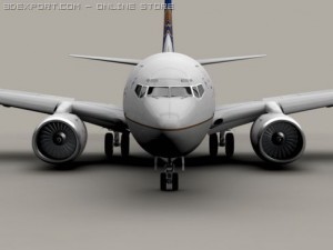 boeing 737 600 continental 3D Model