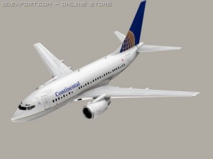 boeing 737 600 continental 3D Model