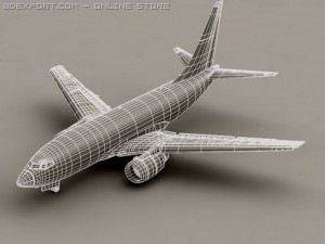 boeing 737 600 continental 3D Model
