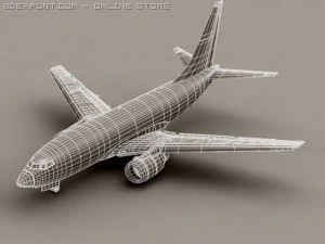 boeing 737 600 continental 3D Model
