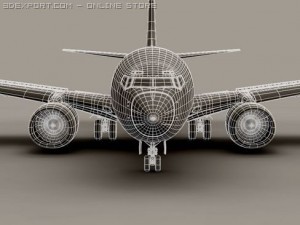 boeing 737 600 continental 3D Model