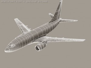 boeing 737 600 continental 3D Model