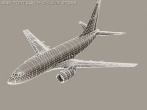boeing 737 600 continental 3D Model