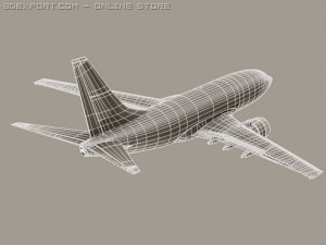 boeing 737 600 continental 3D Model