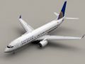 boeing 737 800 continental Modelo 3D