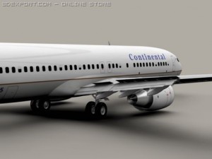 boeing 737 800 continental 3D Model