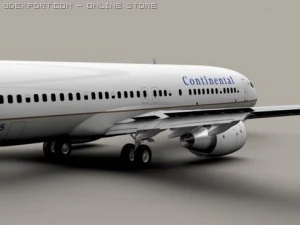 boeing 737 800 continental 3D Model