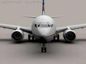 boeing 737 800 continental 3D Model