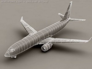 boeing 737 800 continental 3D Model