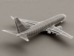 boeing 737 800 continental 3D Model