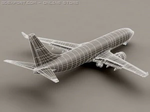 boeing 737 800 continental 3D Model