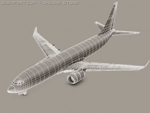 boeing 737 800 continental 3D Model