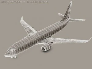 boeing 737 800 continental 3D Model