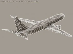boeing 737 800 continental 3D Model