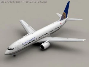 boeing 737 800 continental 3D Model