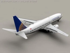 boeing 737 800 continental 3D Model